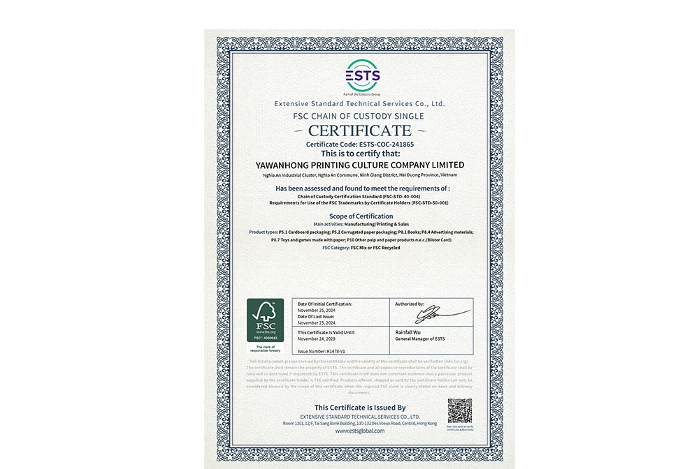 Yawanhong Printing Culture Company Limited